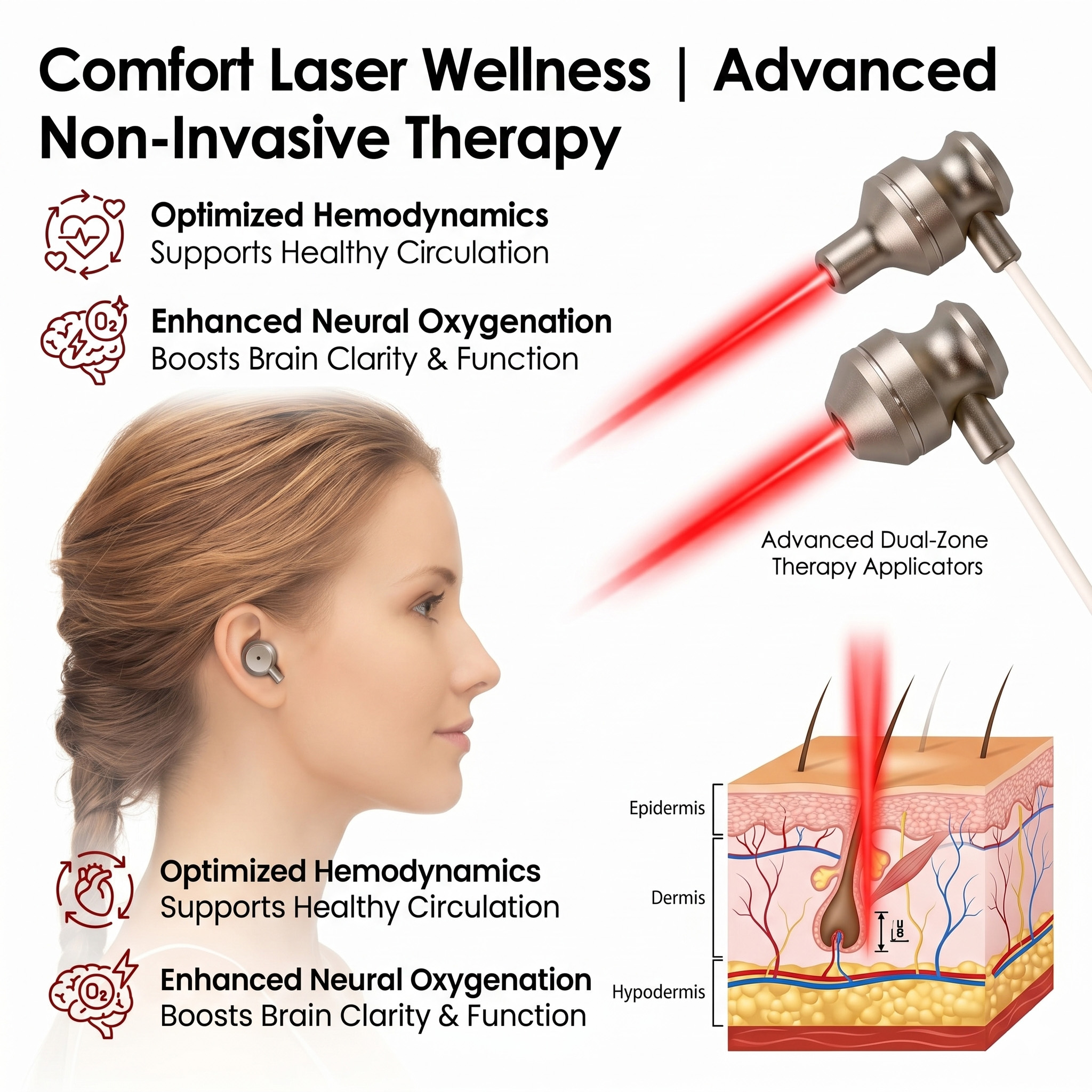 Wellness Spa And Massage - Portable USB Type C 650nm Red