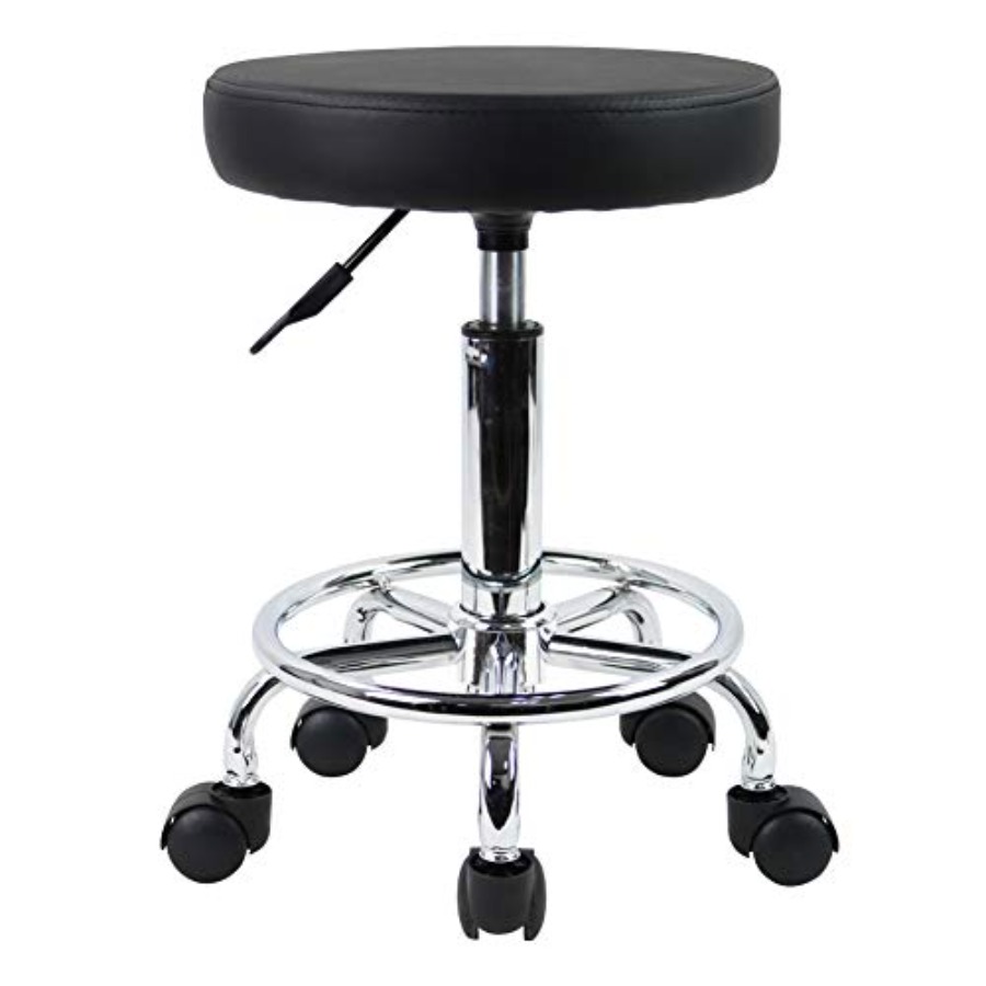 Spa & Wellness Zámeček Petrovice - PU Leather Round Rolling Stool with