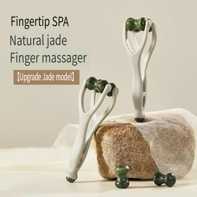 Wellness Spa And Massage - 1pc Natural Jade Finger Massager -