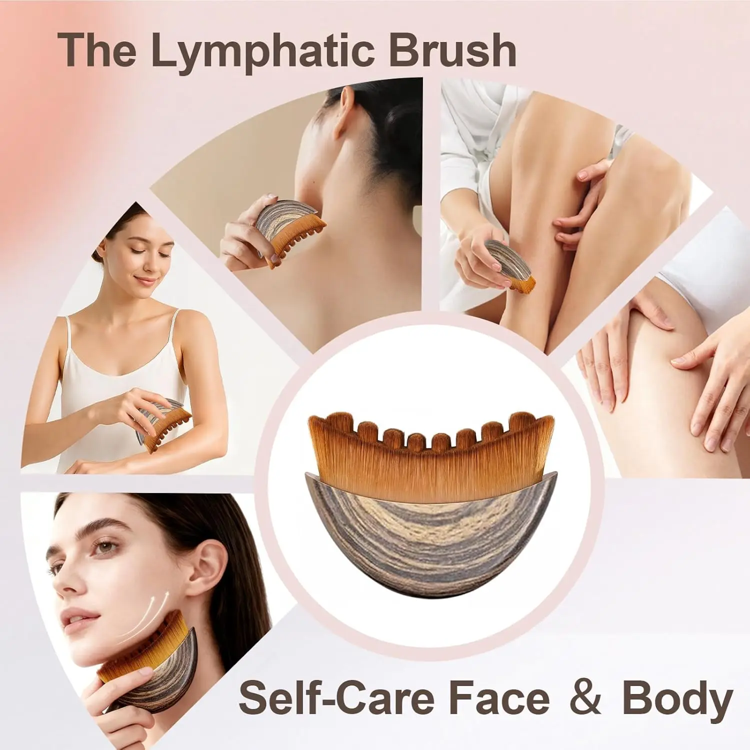 Facial Lymphatic Contour Brush - огляд і ціна Dry Brush Body