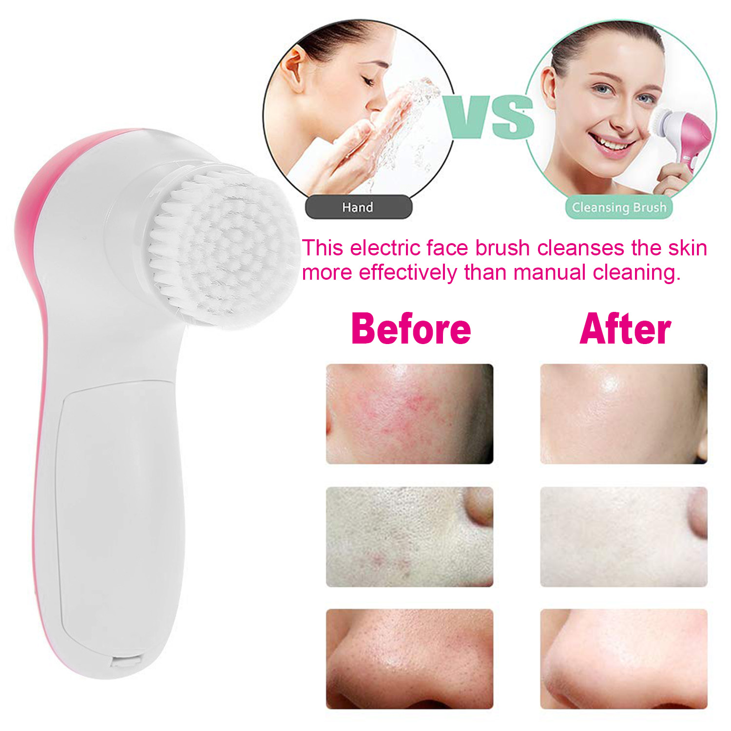 1Pc Facial Cleansing Brush Wat - огляд і ціна Dry Brush Body