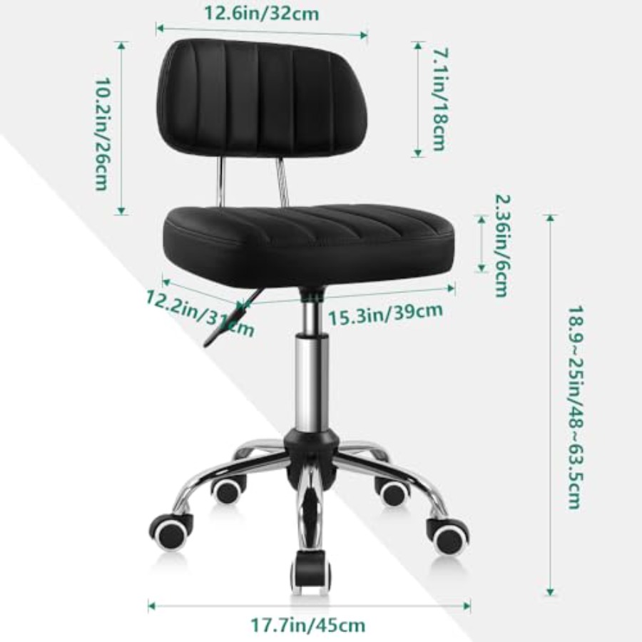 Square Swivel Stool with Wheel - огляд і ціна Spa & Wellness Zámeček Petrovice