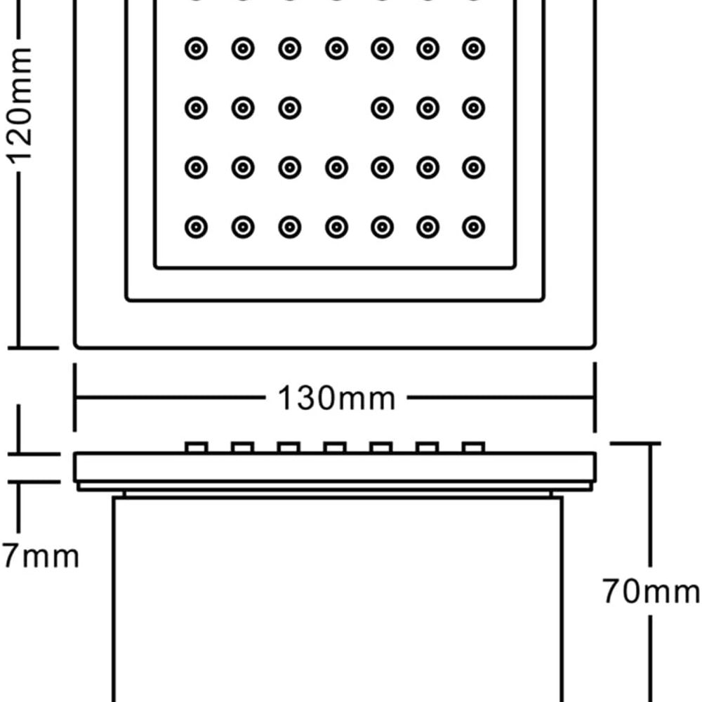 4-Piece Solid Brass Square Sho - огляд і ціна Spa & Wellness Zámeček Petrovice