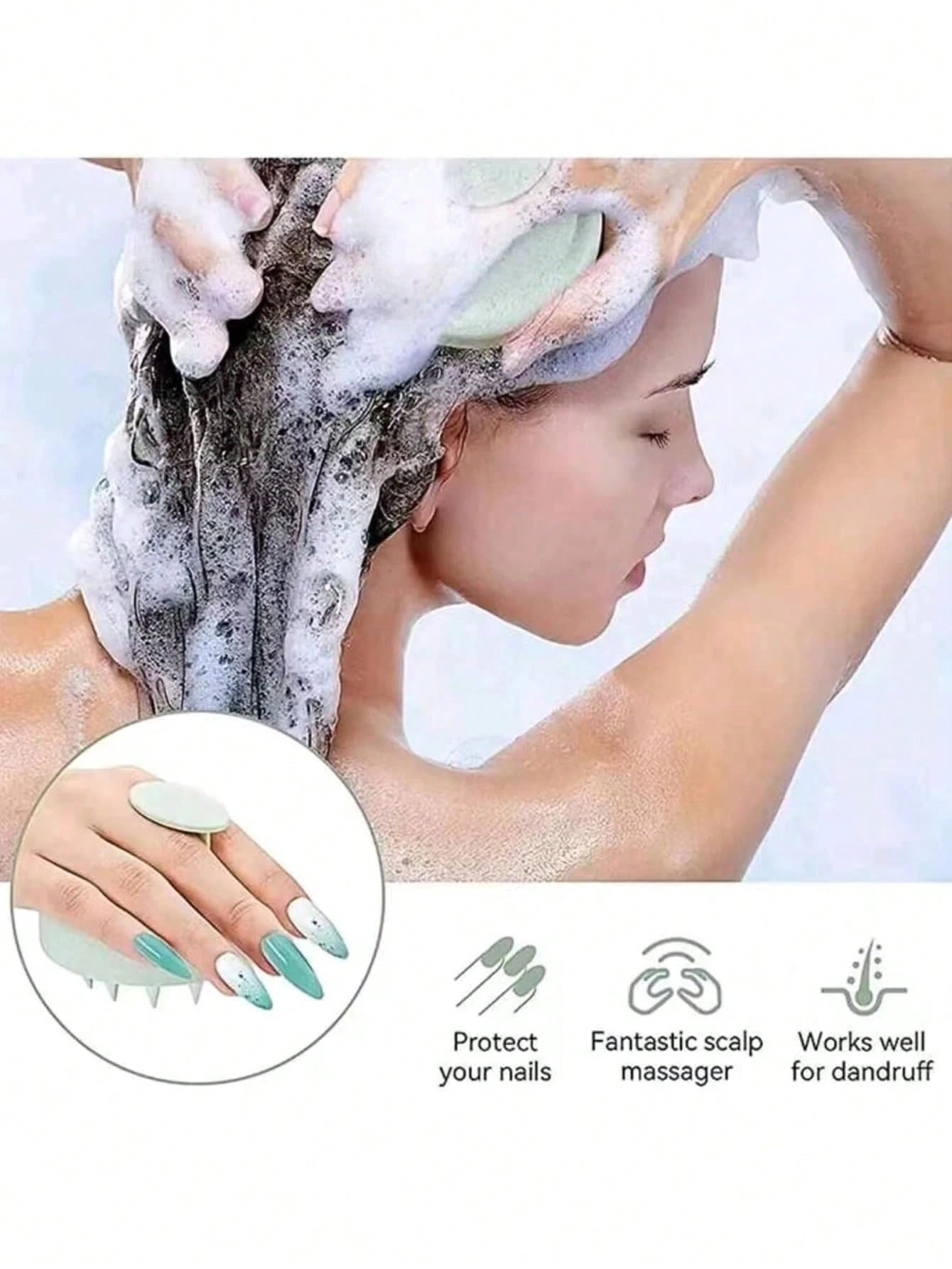 1PC Silicone Shampoo Brush Hea - огляд і ціна Dry Brush Body
