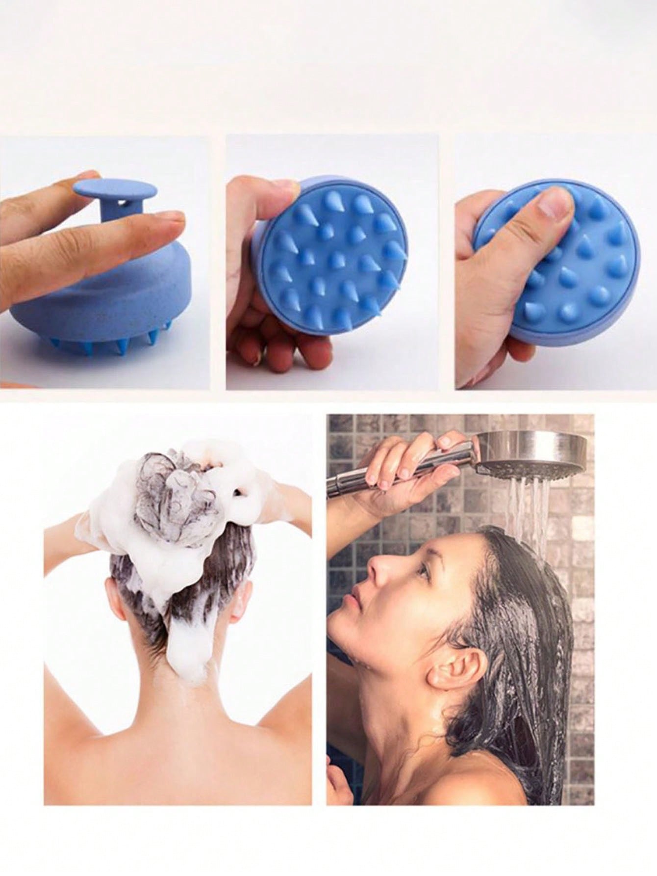1PC Silicone Shampoo Brush Hea - огляд і ціна Dry Brush Body